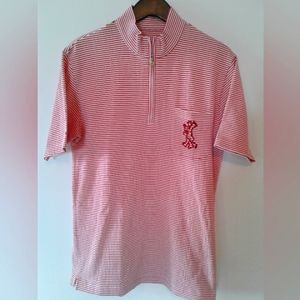 noisy made in Japan golf polo 1/4 zip shirts pullover sz 48 L mieko uesako M.U